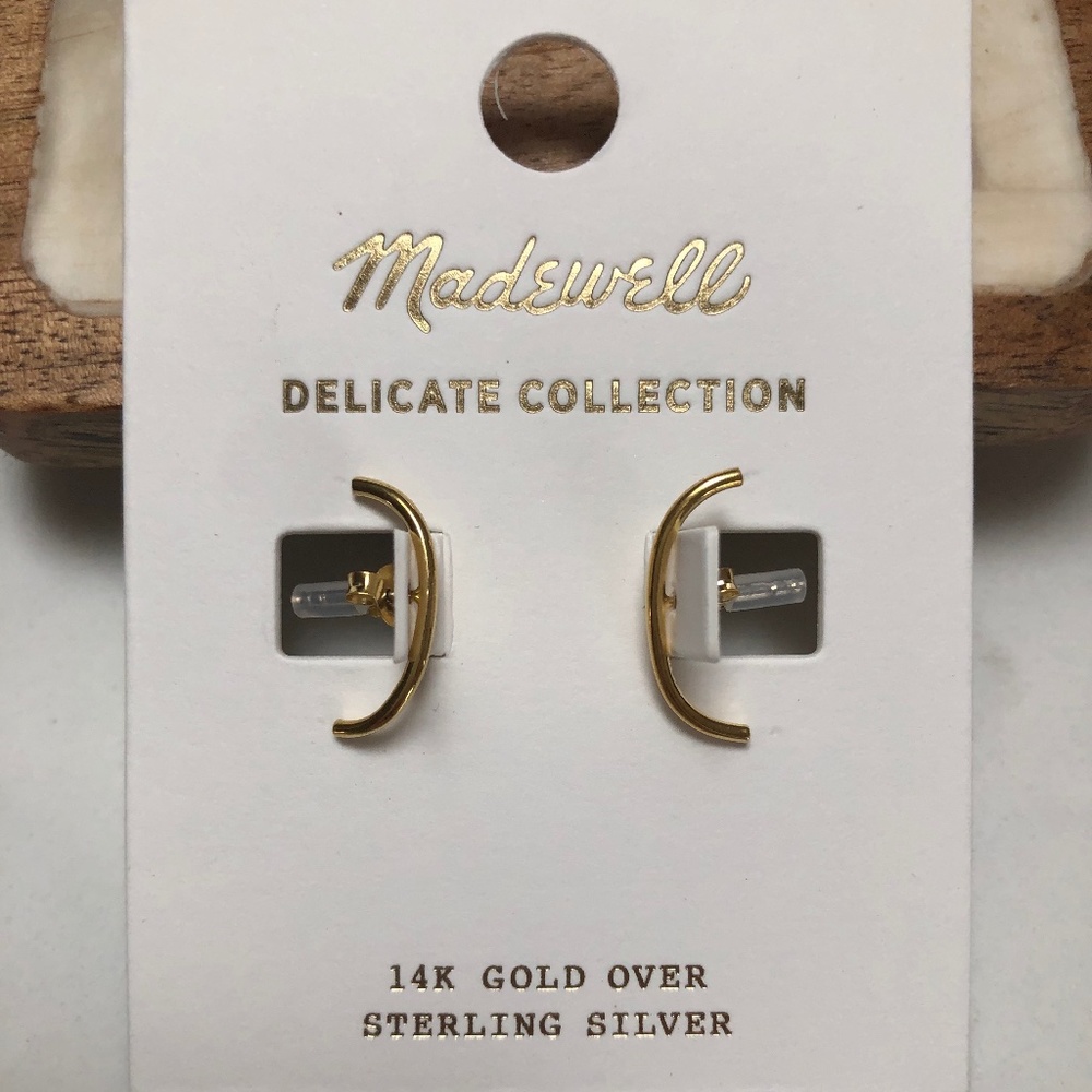 NWT Madewell delicate collection demi-fine cuff stud earrings